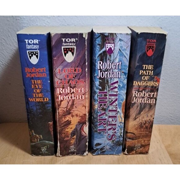 Other - 4 The Wheel of Time By Robert Jordan Paperback Books # 1,6, 8,9